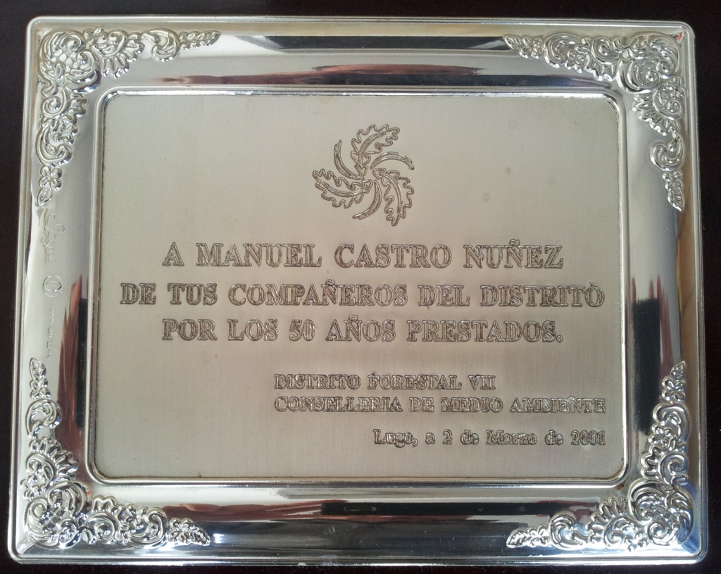 Placa - Manuel Castro Núñez